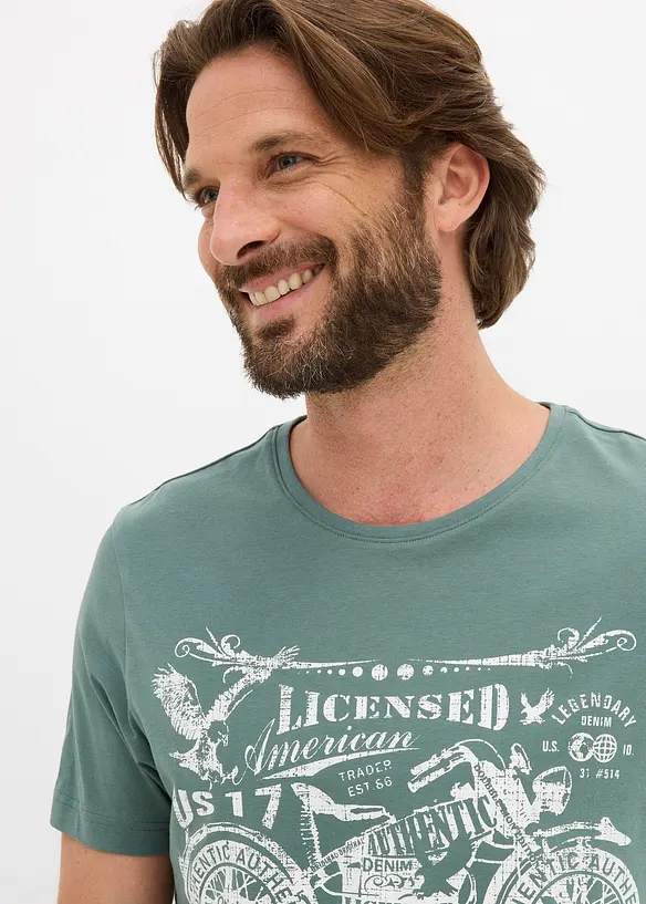 T-shirt in puro cotone, bonprix