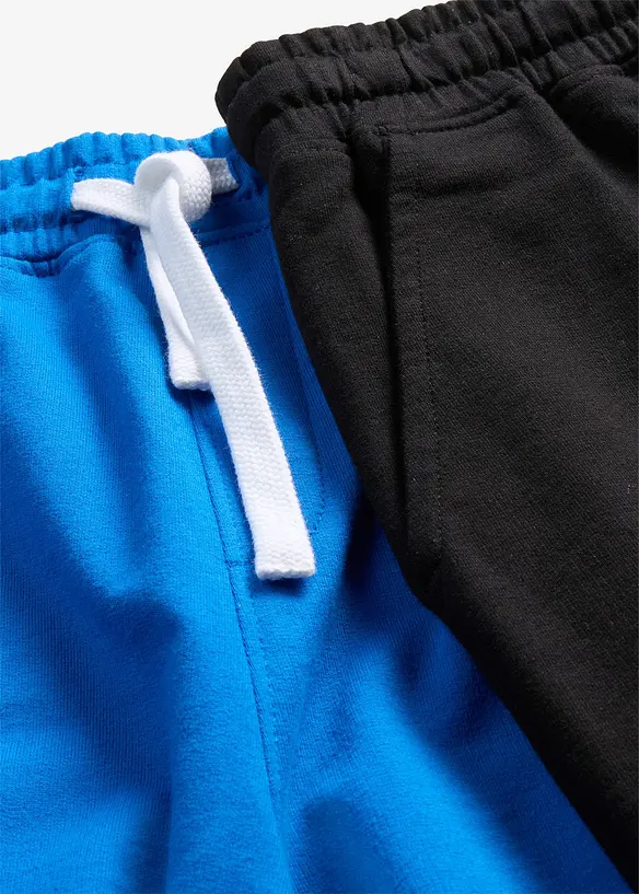 Bermuda in felpa di misto cotone morbido (pacco da 2), bonprix