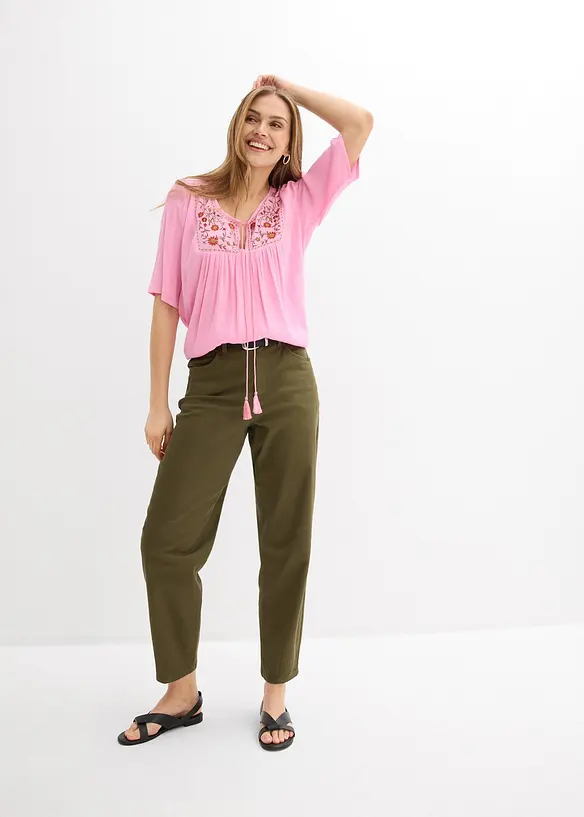 Tunica in morbida viscosa crinkle, bonprix