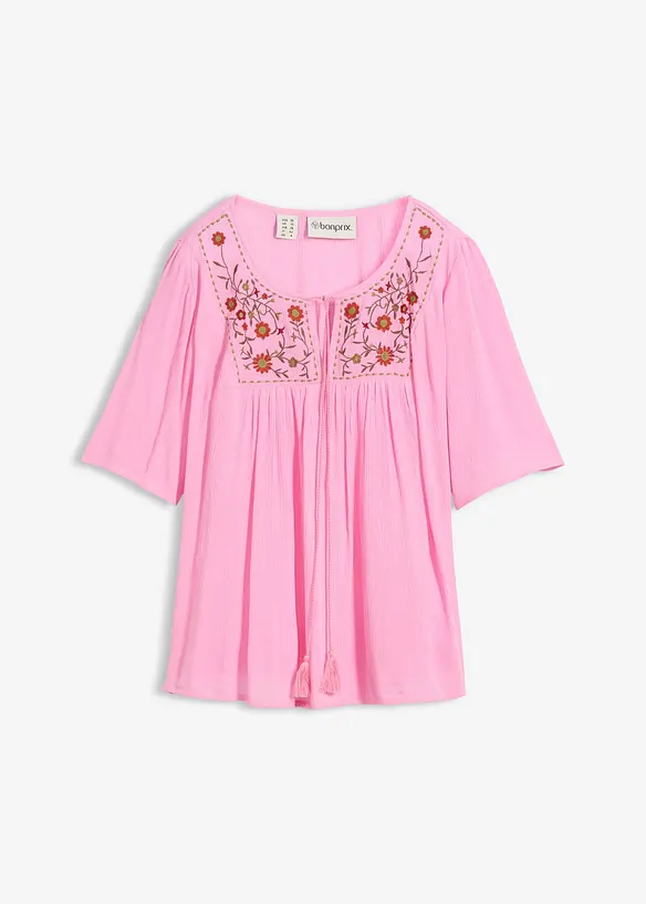 Tunica in morbida viscosa crinkle, bonprix