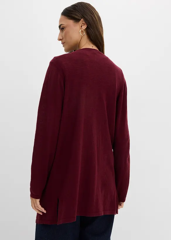 Cardigan in puro cotone fiammato leggero, bonprix