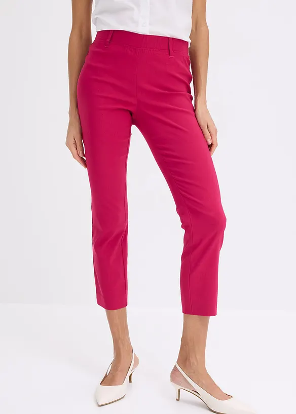 Pantaloni cropped in bengalina, bonprix