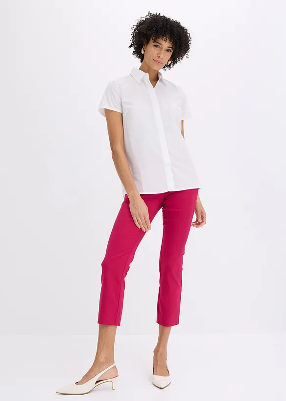 Pantaloni cropped in bengalina, bonprix