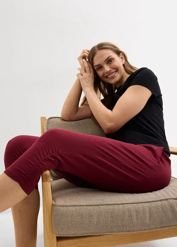 Pantaloni in jersey di misto cotone, bonprix