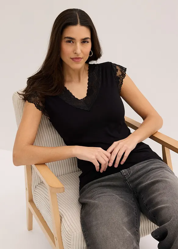 Maglia in misto viscosa morbido, bonprix