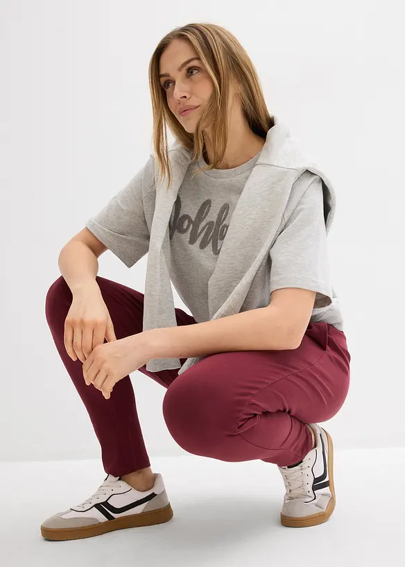 Pantaloni in jersey di misto cotone, bonprix