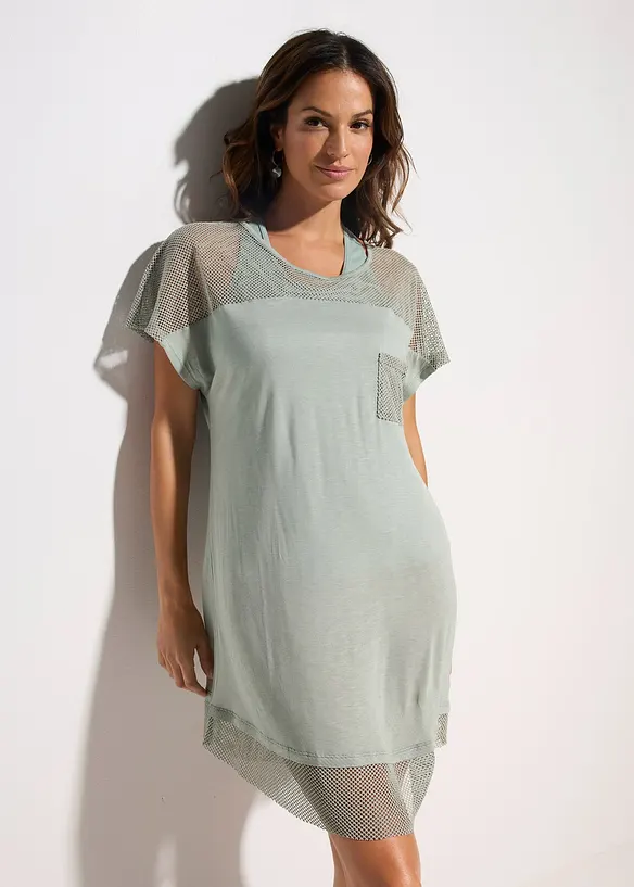 Maglia copricostume lunga in viscosa, bonprix