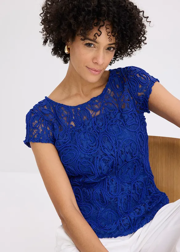 Blusa in pizzo, bonprix