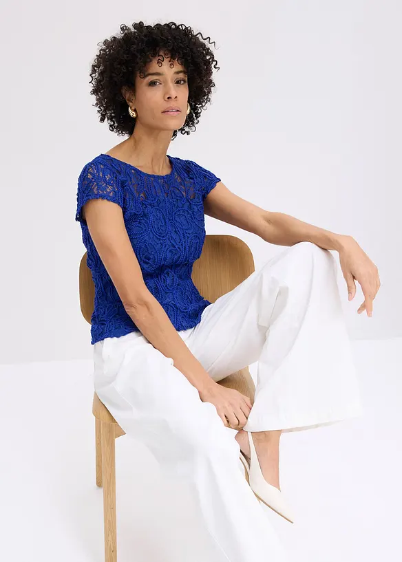 Blusa in pizzo, bonprix