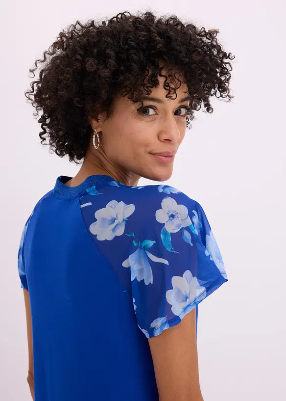 Maglia con maniche in chiffon, bonprix