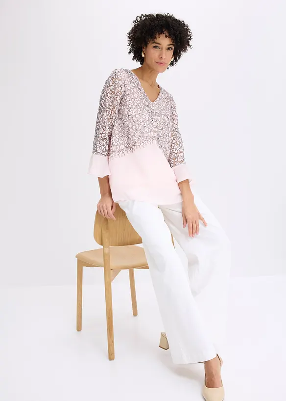 Tunica con pizzo, bonprix