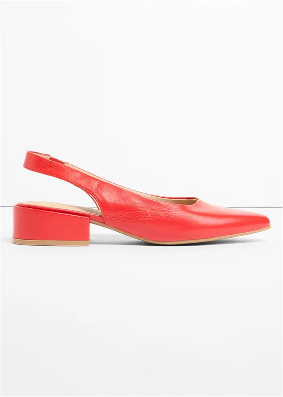 D&eacute;collet&eacute; slingback con tacco basso, bonprix