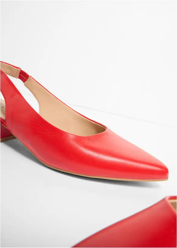 D&eacute;collet&eacute; slingback con tacco basso, bonprix