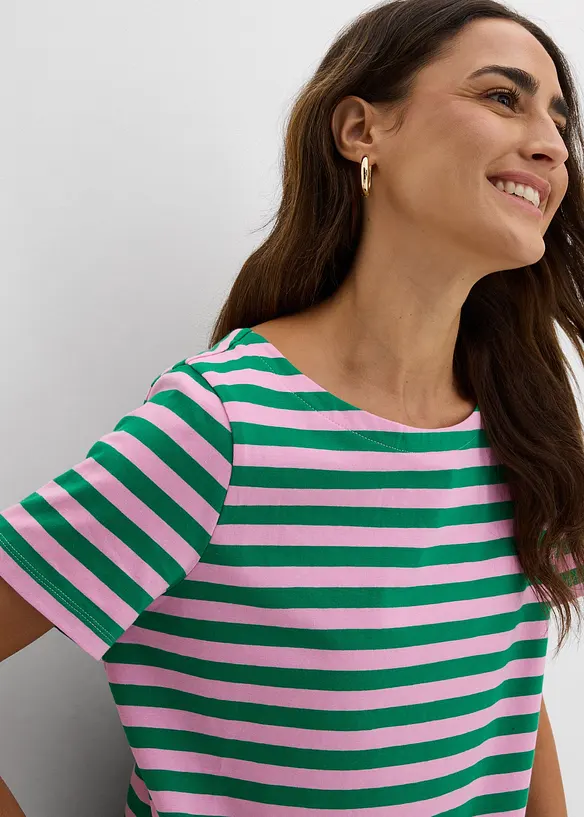 T-shirt con scollo a barca, bonprix