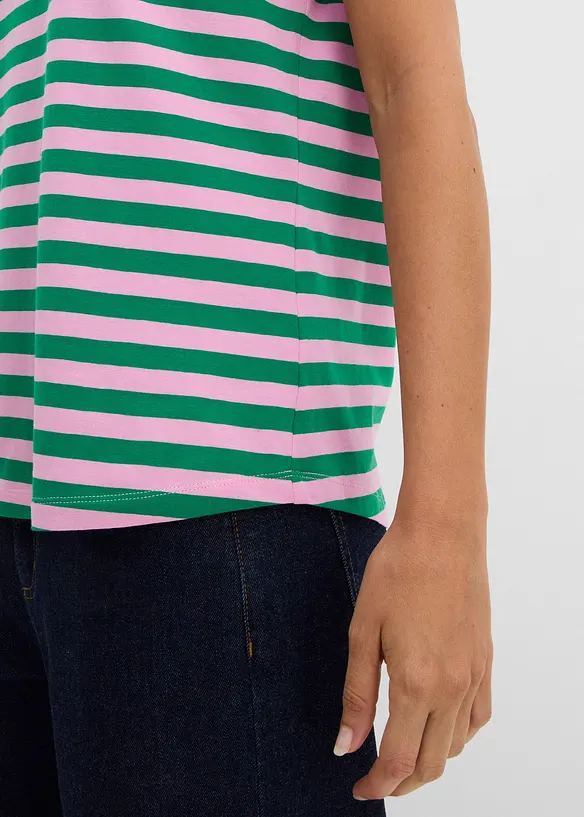 T-shirt con scollo a barca, bonprix