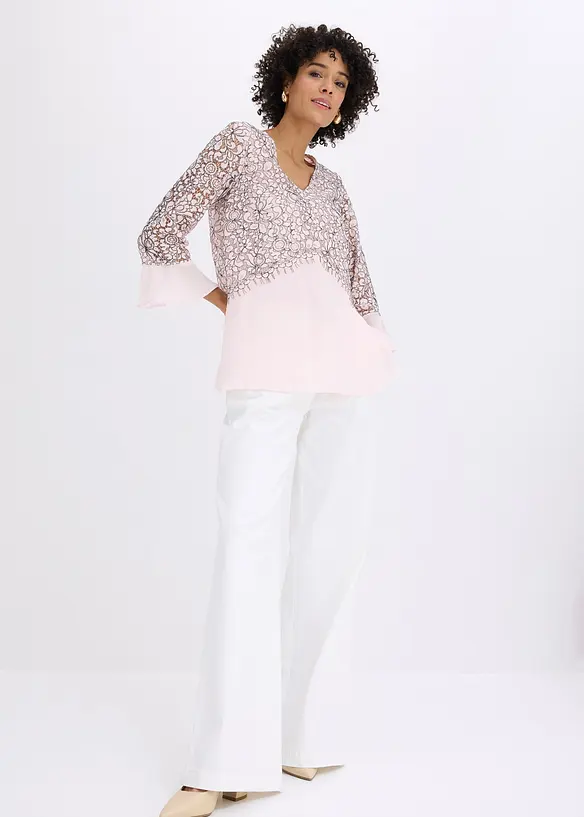 Tunica con pizzo, bonprix