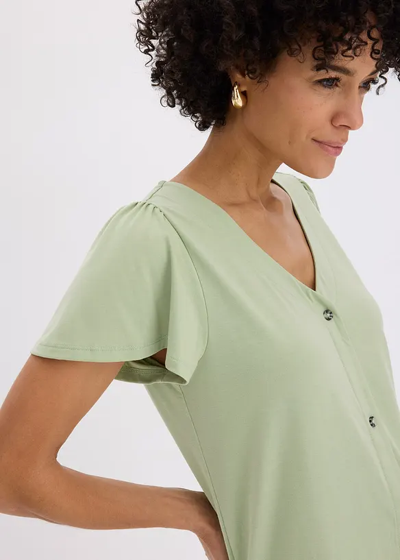 Maglia con bottoni, bonprix