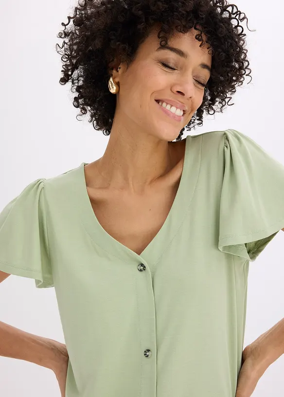 Maglia con bottoni, bonprix