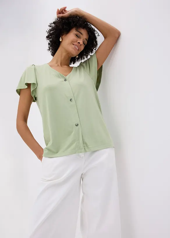 Maglia con bottoni, bonprix
