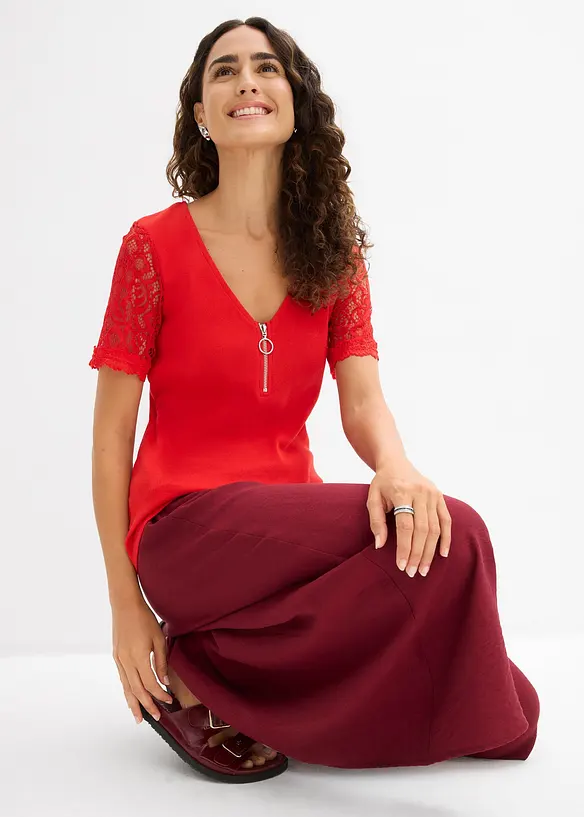 Maglia di cotone a costine, bonprix