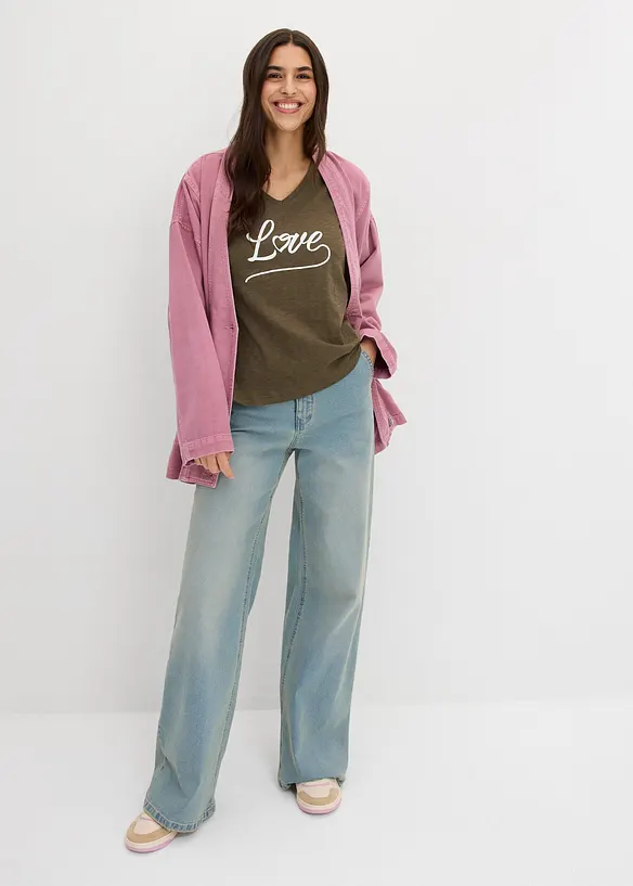 Maglia con stampa, bonprix