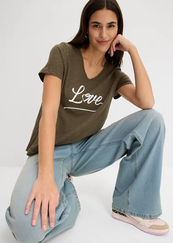 Maglia con stampa, bonprix