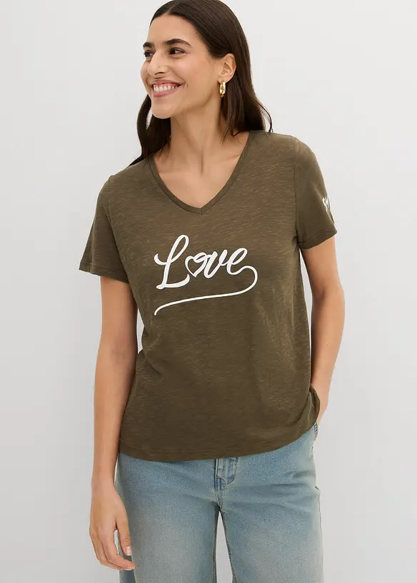 Maglia con stampa, bonprix