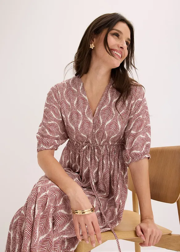 Abito midi in viscosa fluente, bonprix