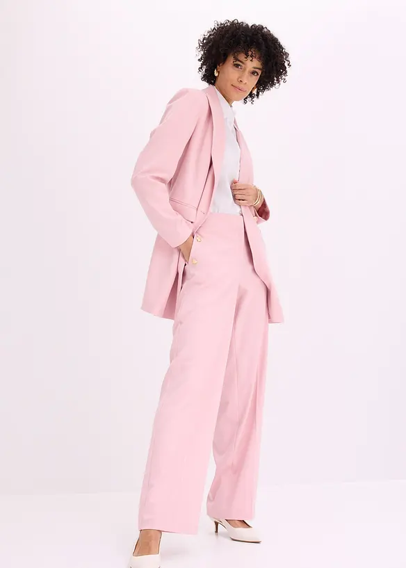 Pantaloni larghi con bottoni decorativi, bonprix