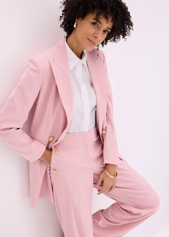 Pantaloni larghi con bottoni decorativi, bonprix