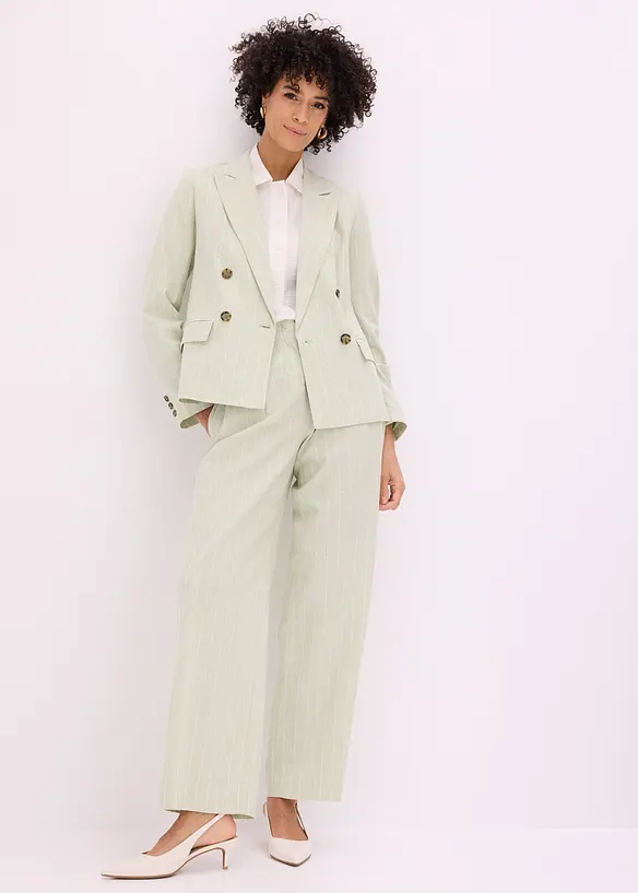 Blazer in misto lino, bonprix