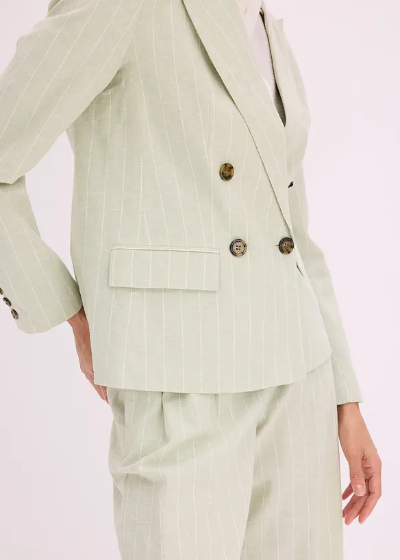 Blazer in misto lino, bonprix