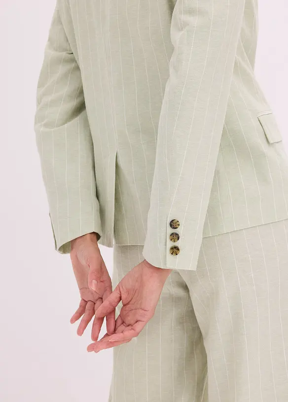 Blazer in misto lino, bonprix