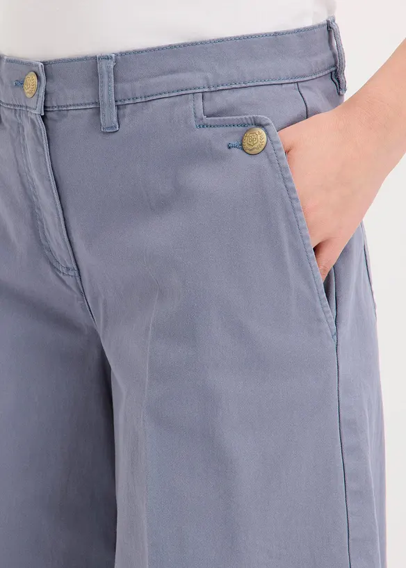 Pantaloni wide leg elasticizzati, bonprix