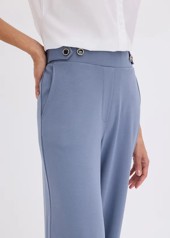 Pantaloni in jersey con traversina decorativa, bonprix