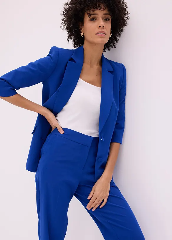 Pantaloni 3/4 a matita con spacco, bonprix