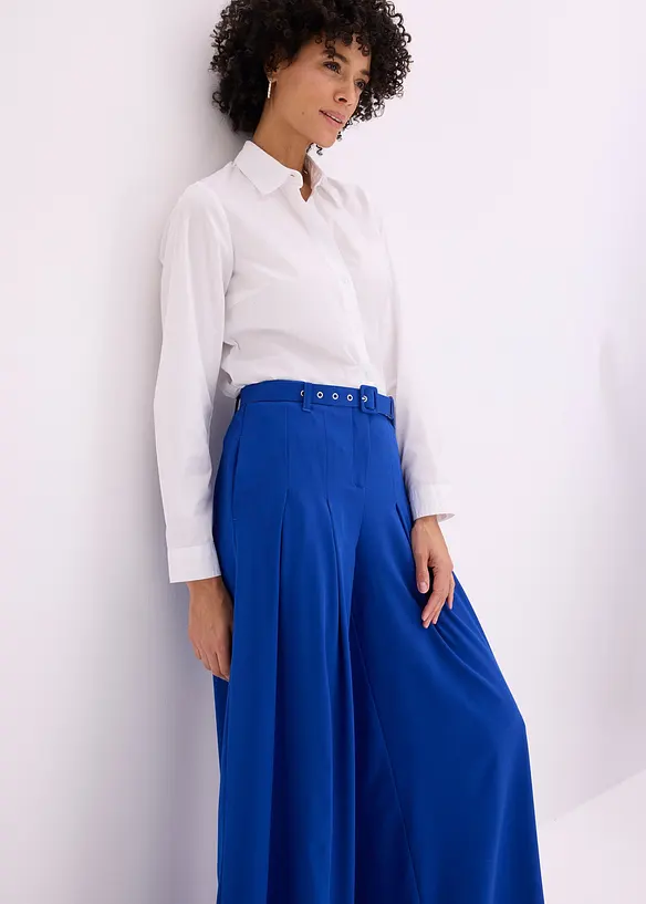 Pantaloni con pinces e cintura (set 2 pezzi), bonprix