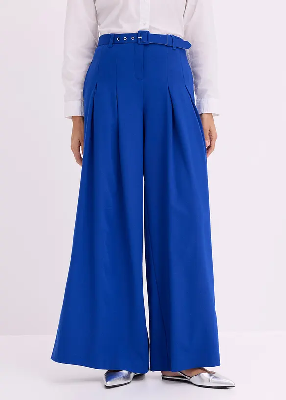 Pantaloni con pinces e cintura (set 2 pezzi), bonprix