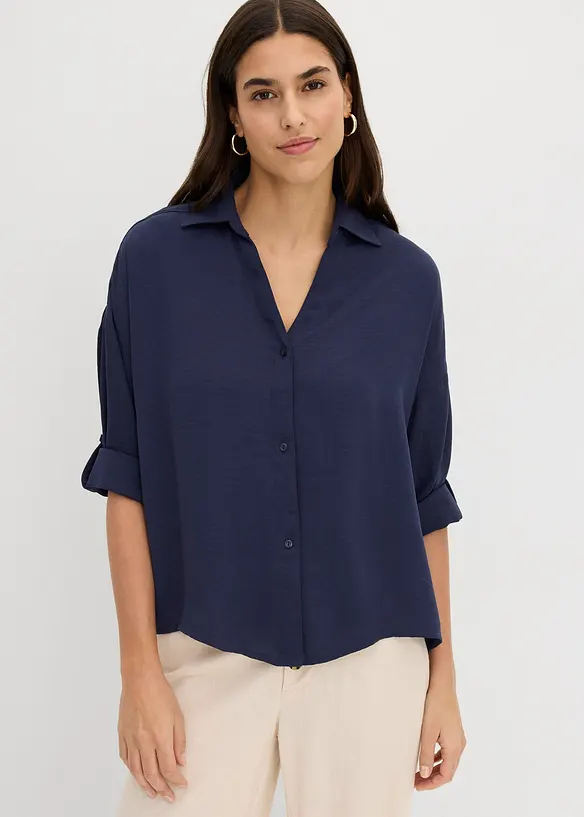 Blusa in cr&ecirc;pe leggero, bonprix