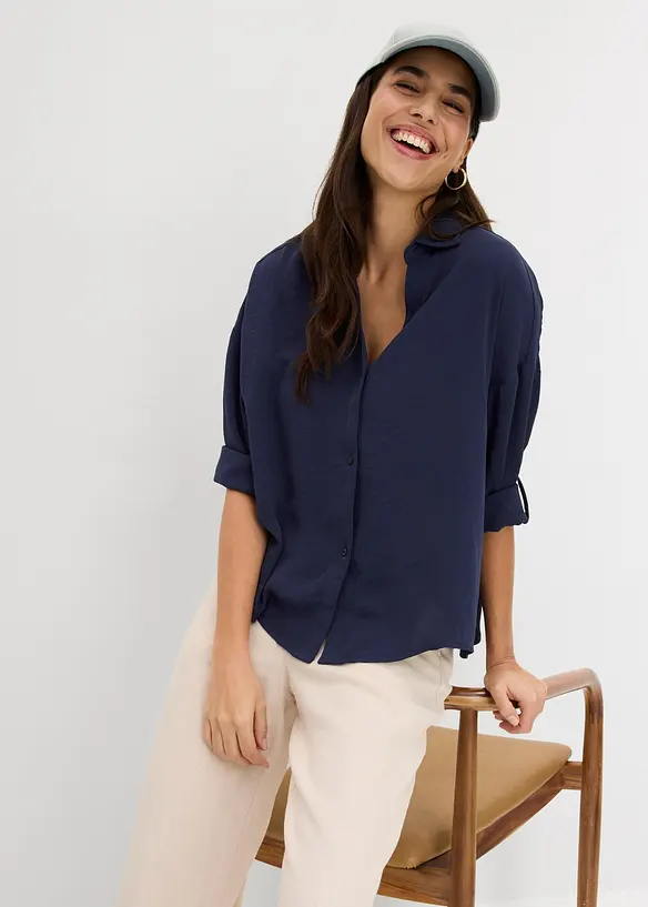 Blusa in cr&ecirc;pe leggero, bonprix