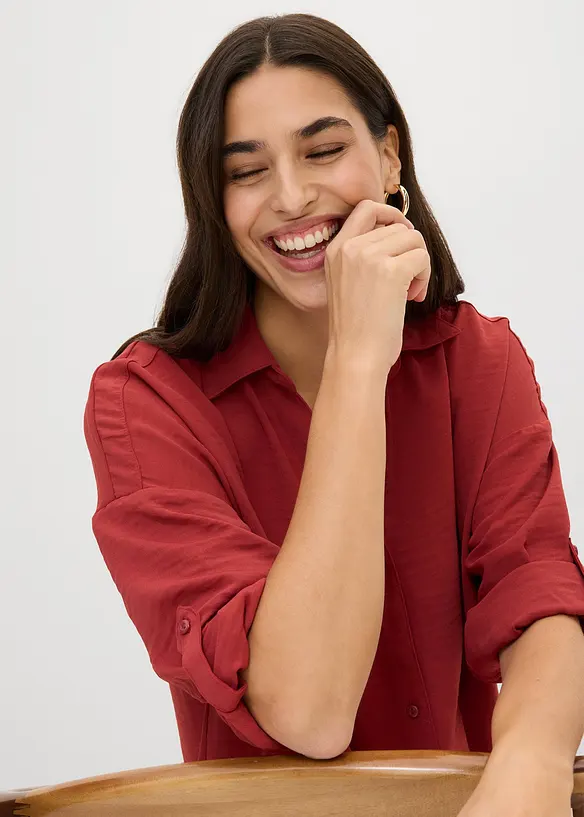 Blusa in cr&ecirc;pe leggero, bonprix