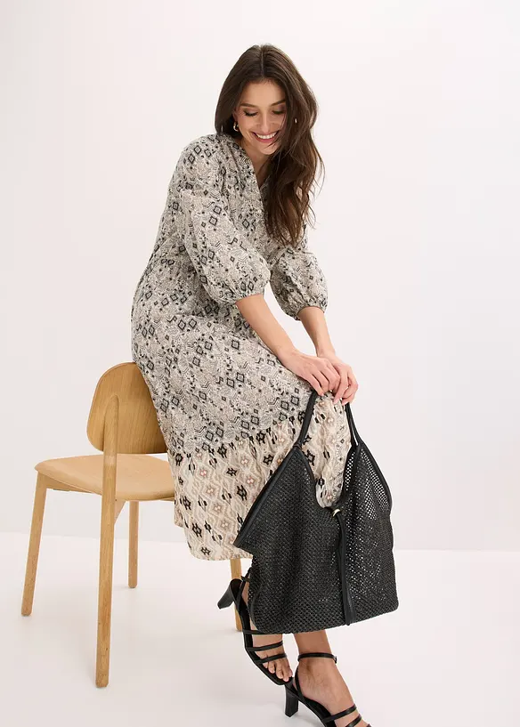 Abito midi in cotone leggero, bonprix