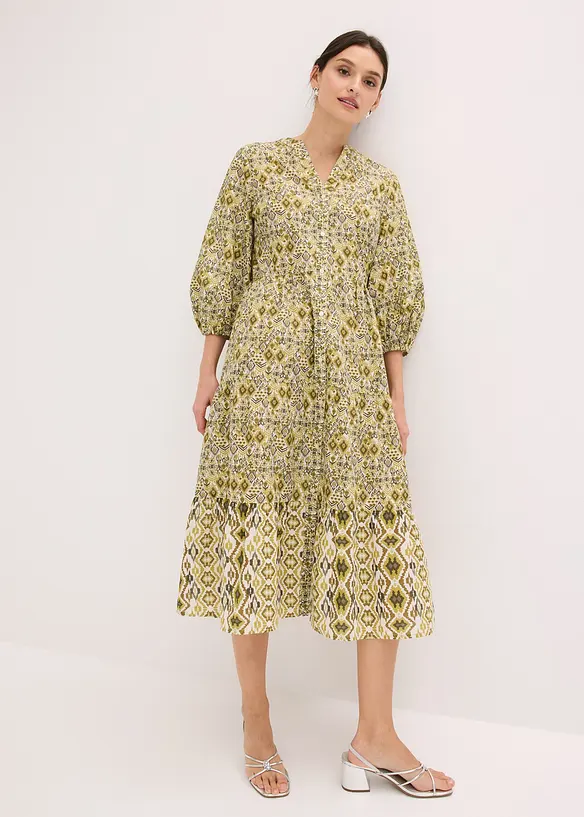 Abito midi in cotone leggero, bonprix