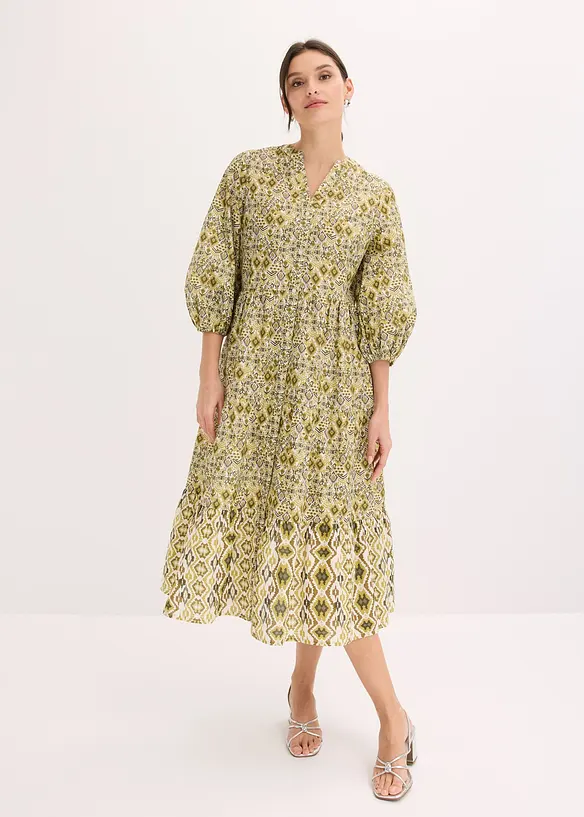 Abito midi in cotone leggero, bonprix