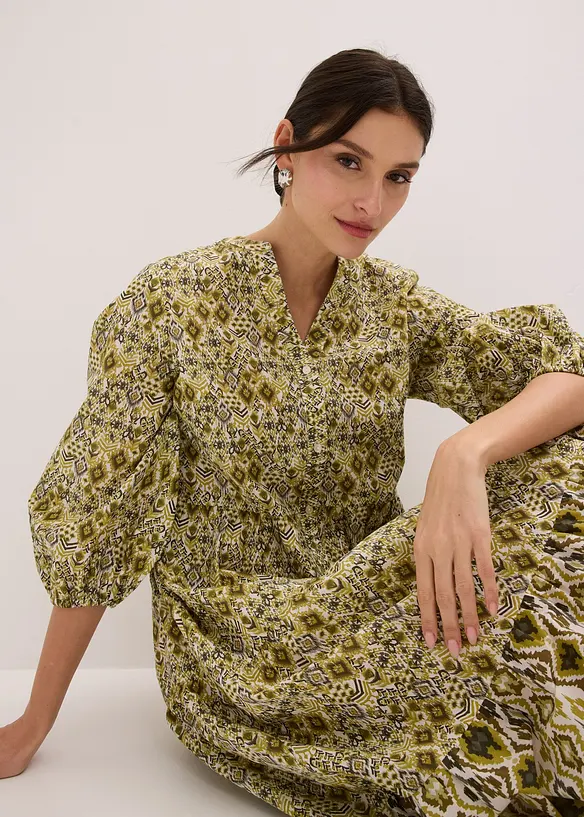 Abito midi in cotone leggero, bonprix