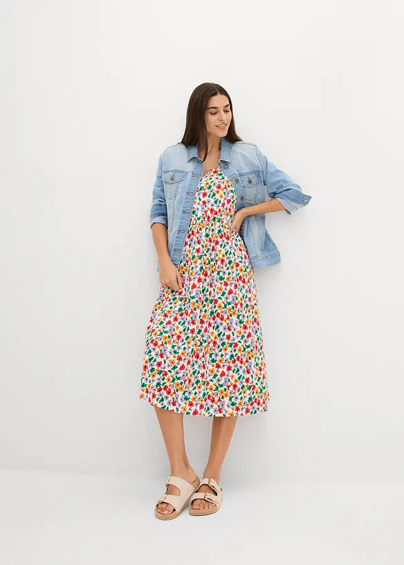 Abito in maglina di misto viscosa e cotone, bonprix