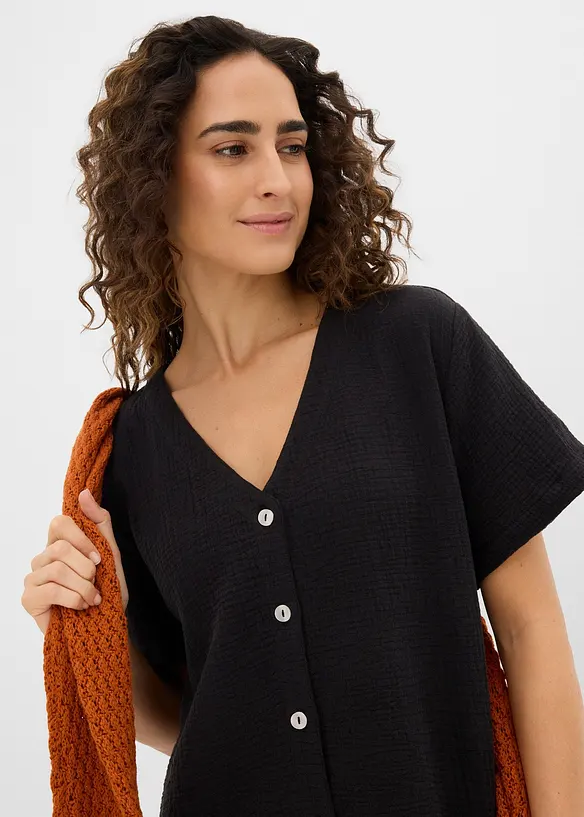 Abito chemisier in soffice mussola, bonprix