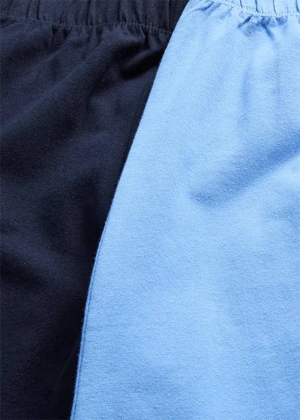 Leggings a pinocchietto in misto cotone biologico (pacco da 2), bonprix