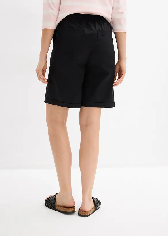 Bermuda in misto cotone paper touch, bonprix