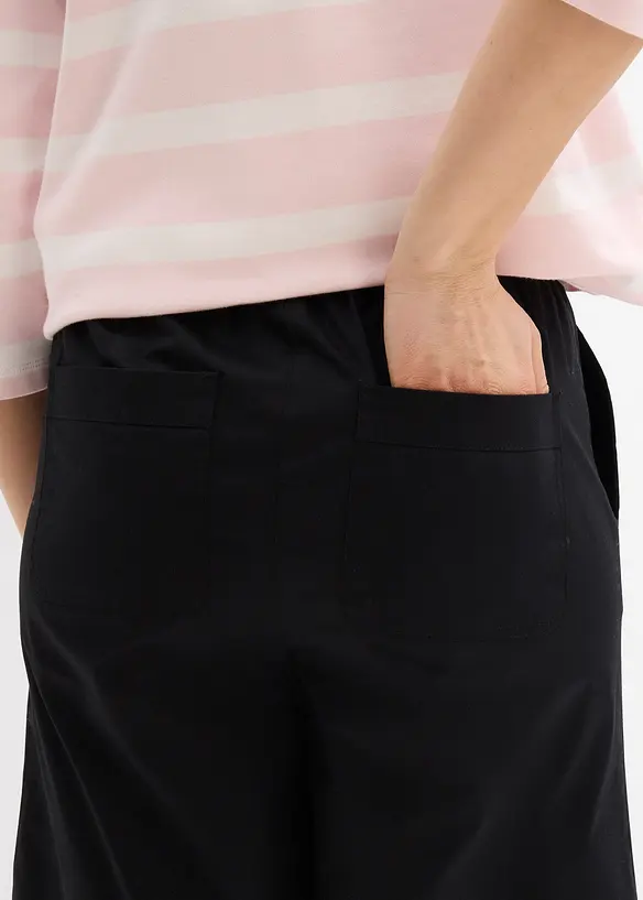 Bermuda in misto cotone paper touch, bonprix